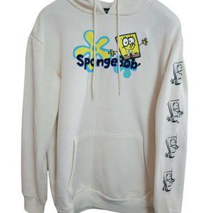 Men’s Spongebob Squarepants Hoodie Size XL Embroidered Sweatshirt